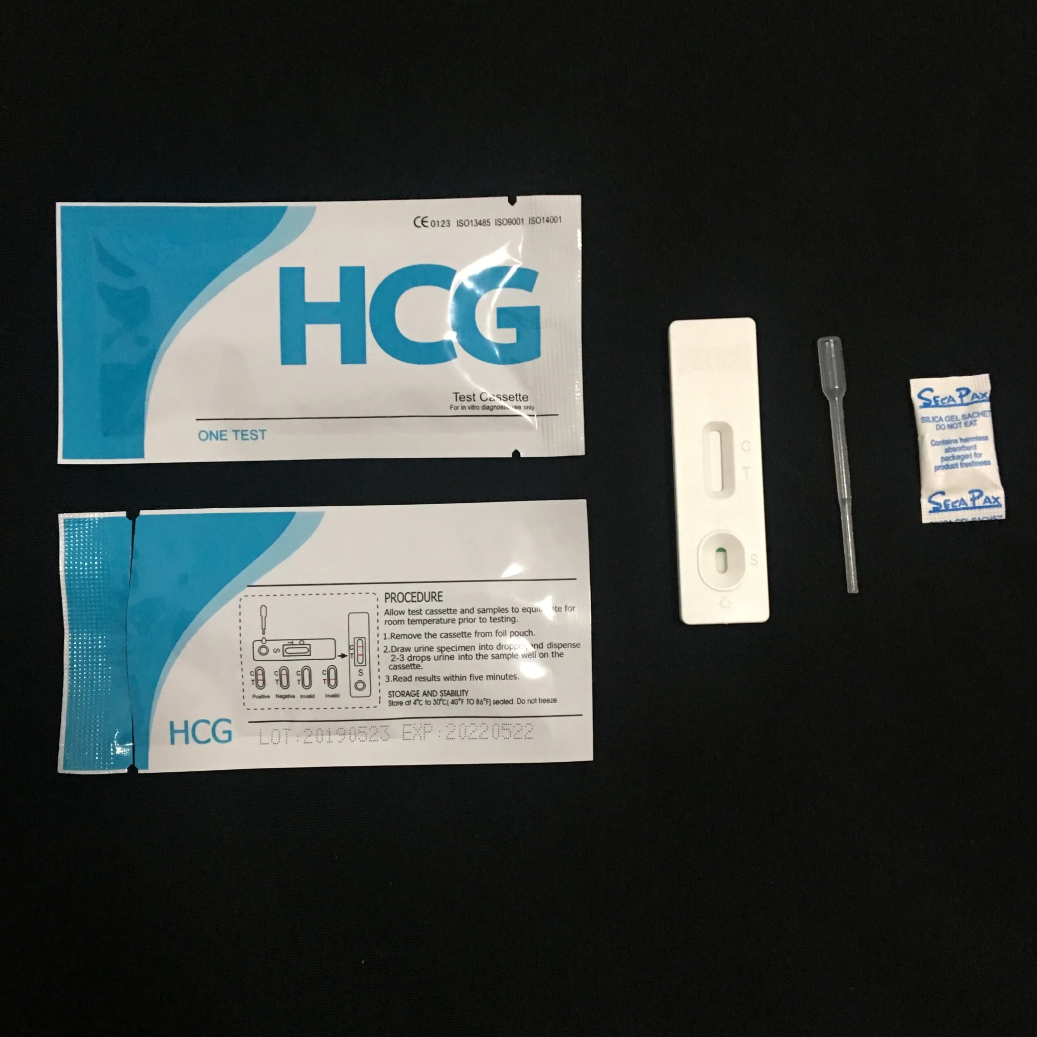 كاسيت اختبار الحامل HCG مع GMP