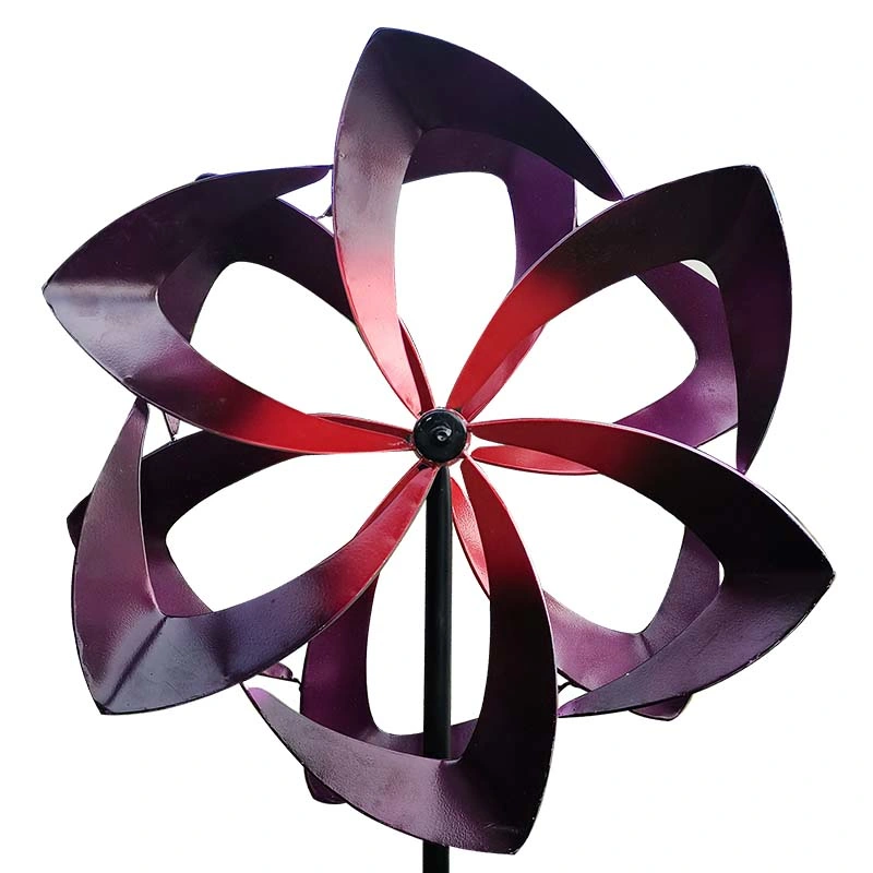 Mediano, Multi-colored Garden Wind Spinner, Metal Pinwheel, exterior Ornament