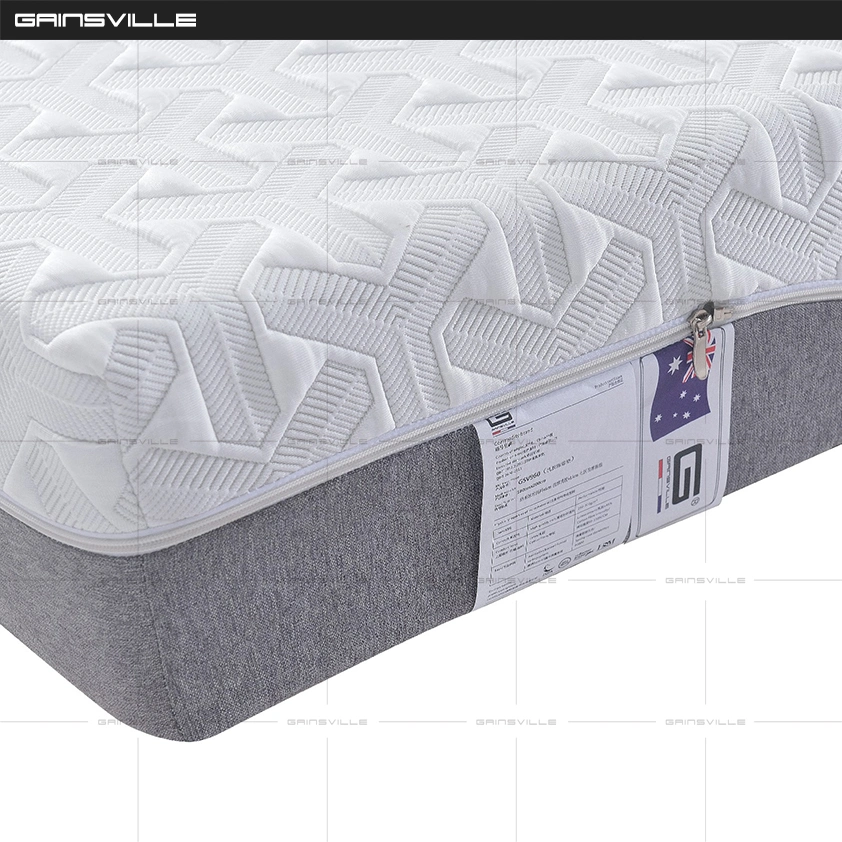 Customized Size Non-Spring Loaded High-Grade Ice Silk Fabric Surface Massage Latex Mattress