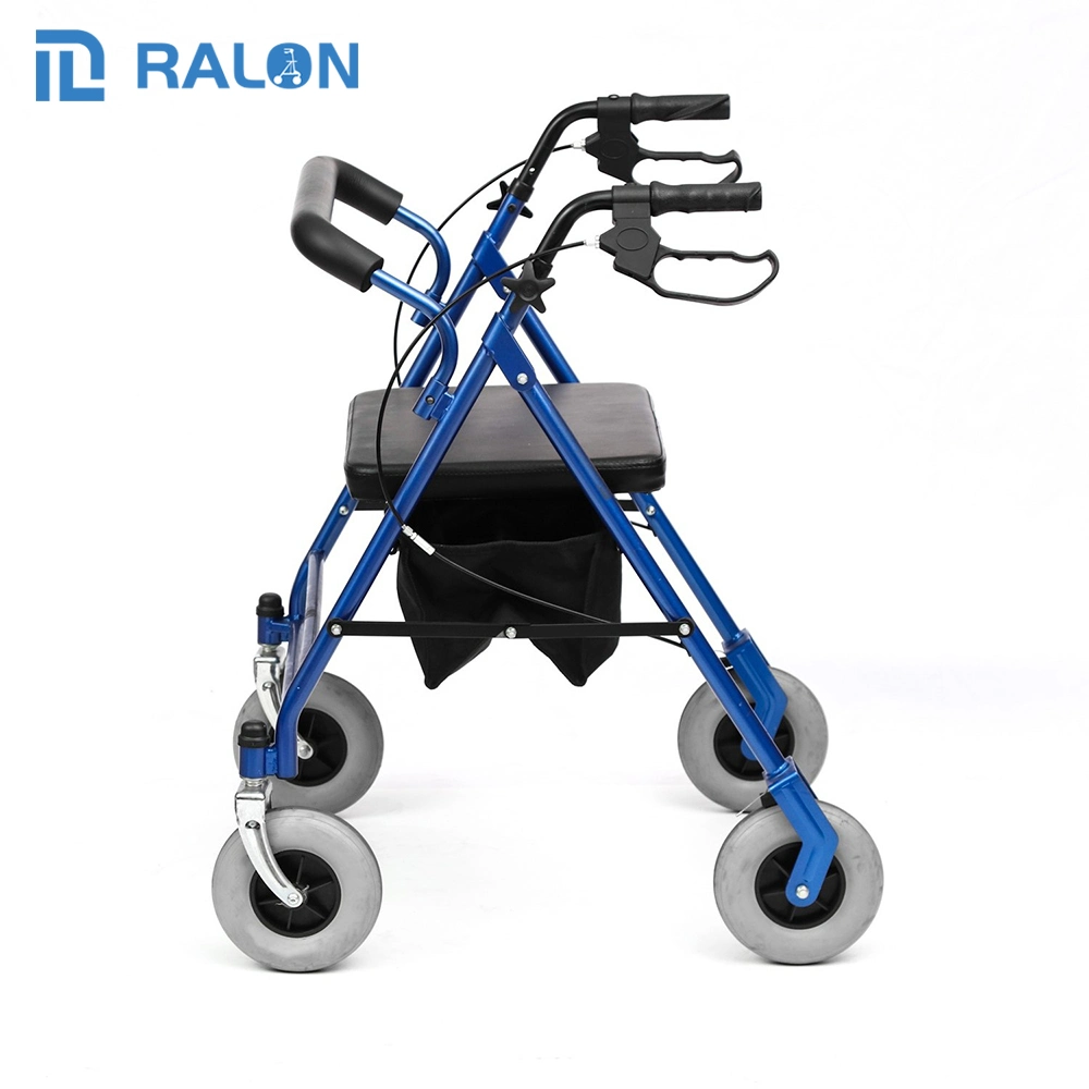 Professional Wholesale Portable New Olderly Folding Walking Aids with Soft Seat