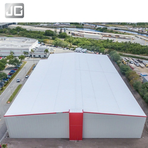 Jinggang Professionelle Manufaturer Steel Structure Warehouse Workshop Hangar Garage Flugzeuge Industriegebäude mit 20 Jahren