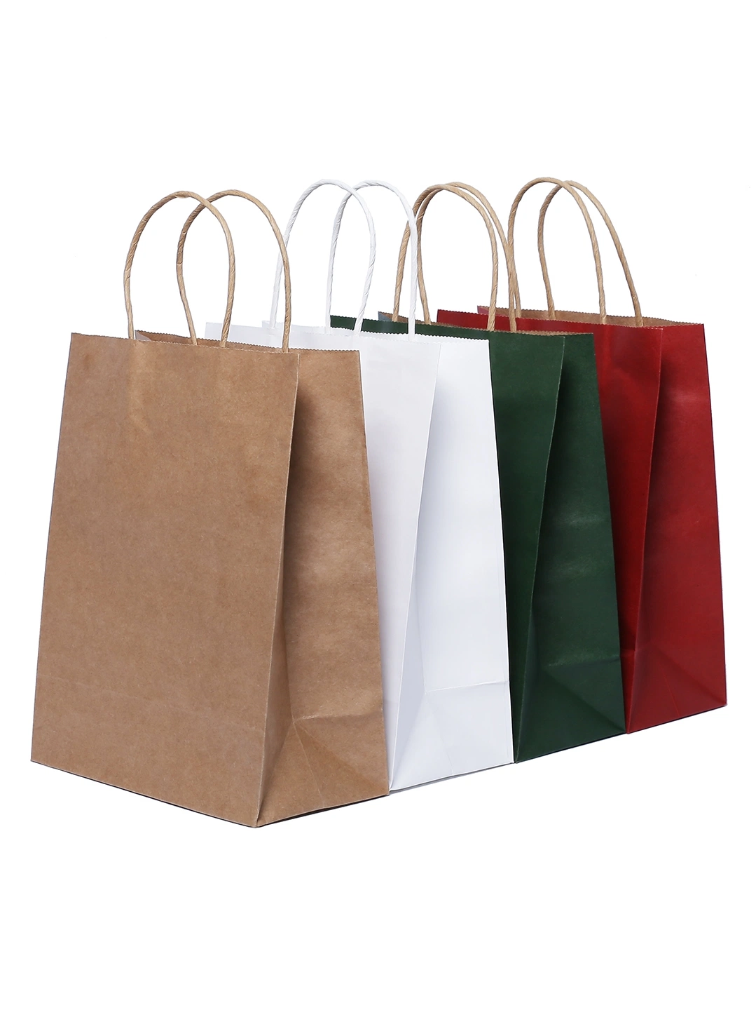 Kraft Paper Shopping Gift Recycled Twisted Handle Delivery Paper Bag