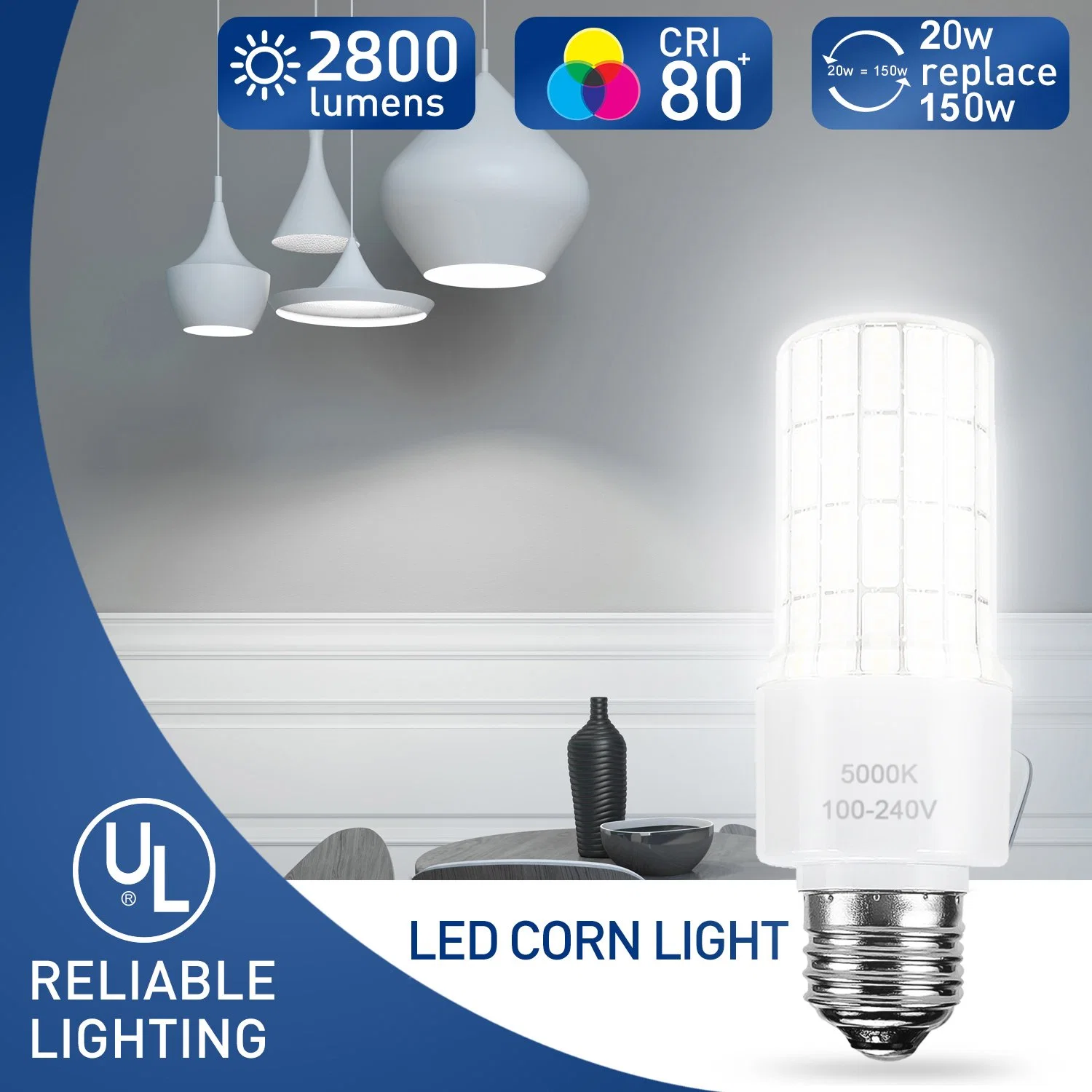 20W LED Corn Light 150lm/W Light Effect IP65 Waterproof Mini for Office Street Light LED Corn Bulb Light High quality/High cost performance  Spotlight Chandelier Corn Bulb