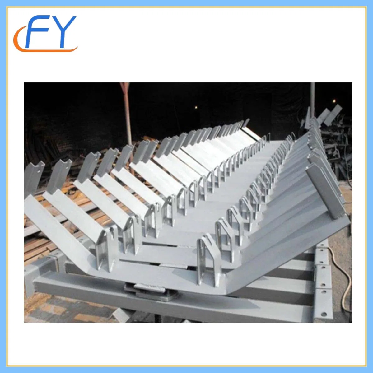 Carrying Machines Customized Conveyor Bracket Roller Frame OEM&ODM Service for Cement, Stone