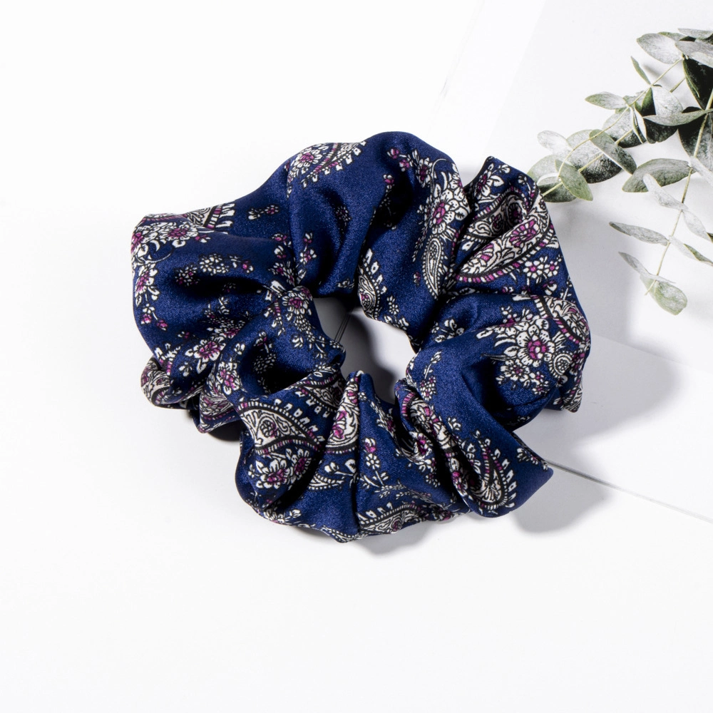 Chiffon Hair Rope Cashew Flower Print Fashion Hair Band Hair Accessories