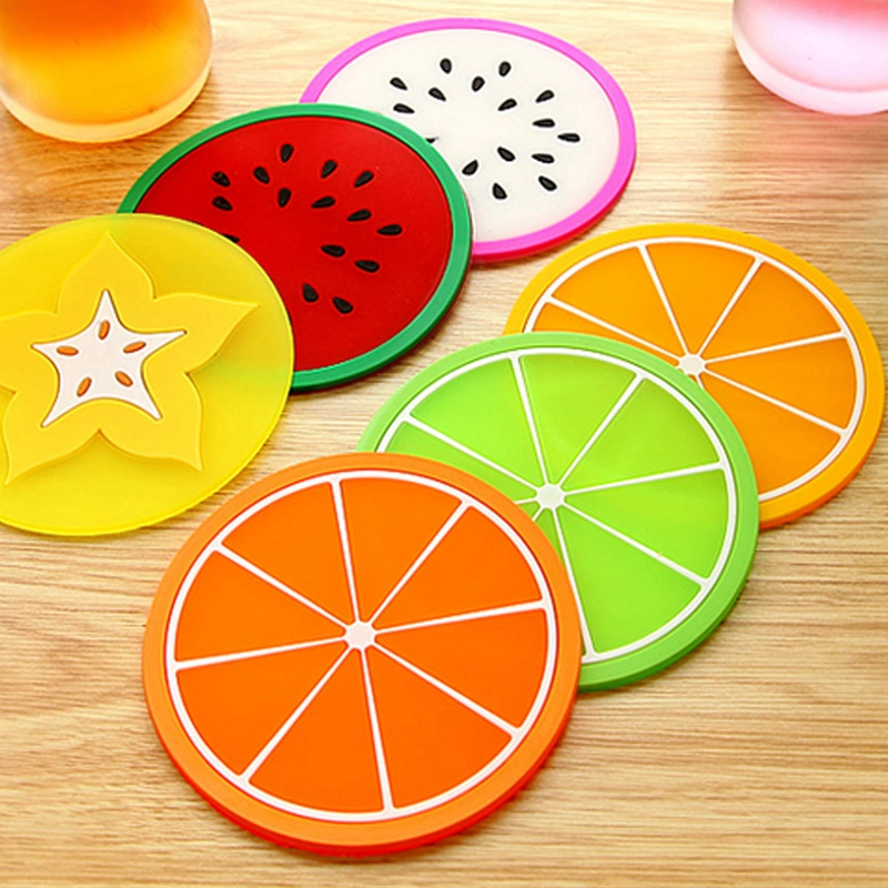 Coaster Mat Silicone Household Non-Slip Cute Cartoon Placemat