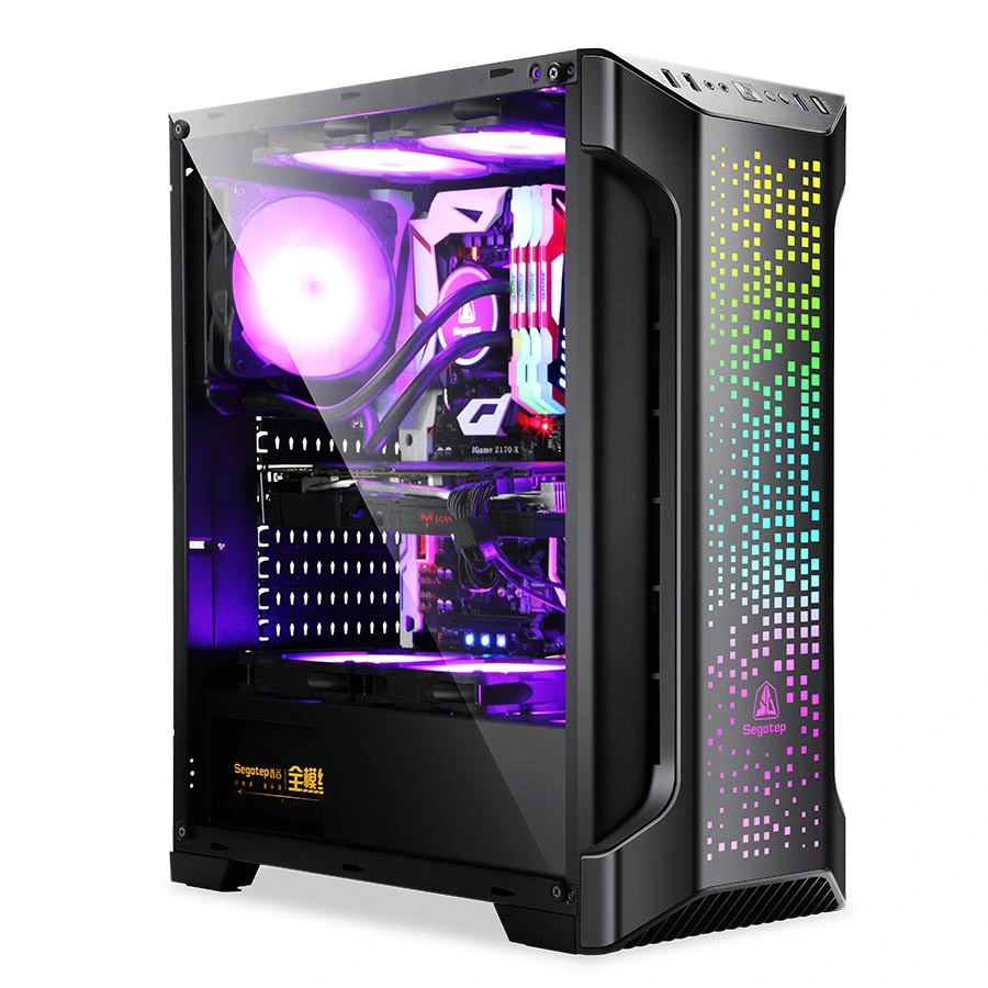 Segotep Zack ATX RGB Tempered Glass Tower Computer Cases