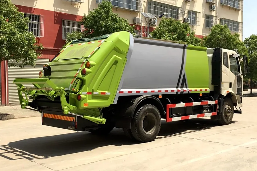 HOWO Chassis Cimc Brand 20cbm Compacted Garbage Trucks Beijing Chaoyang