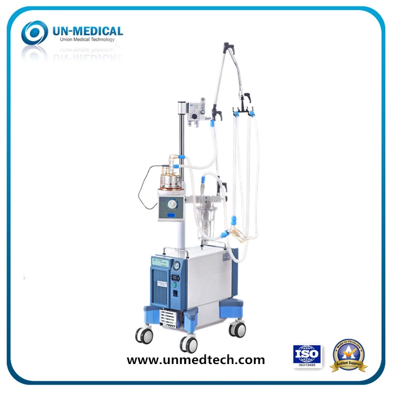 Un Medical Hfnc High Flow Nasal Cannula Oxygen Therapy with Air Oxygen Compressor