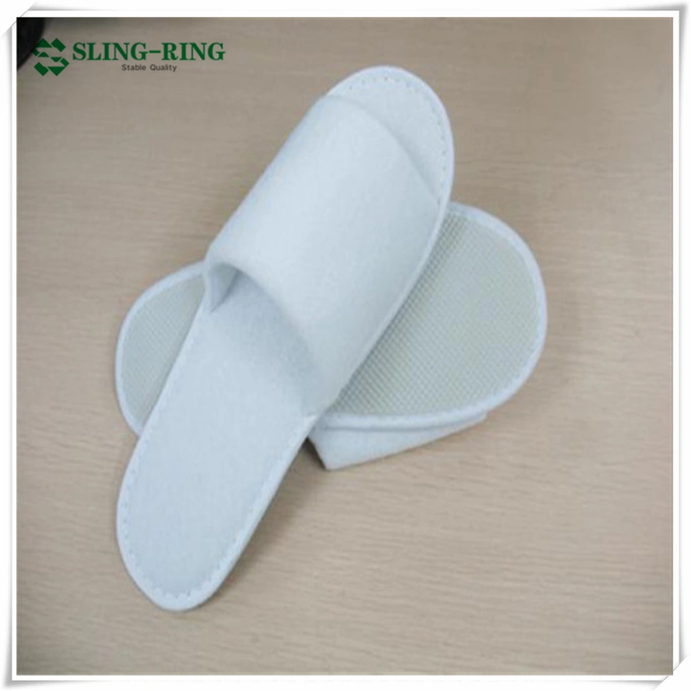 China Customized Nonwoven Fabric Disposable Slippers for Travel SPA Hotel Beauty Salon