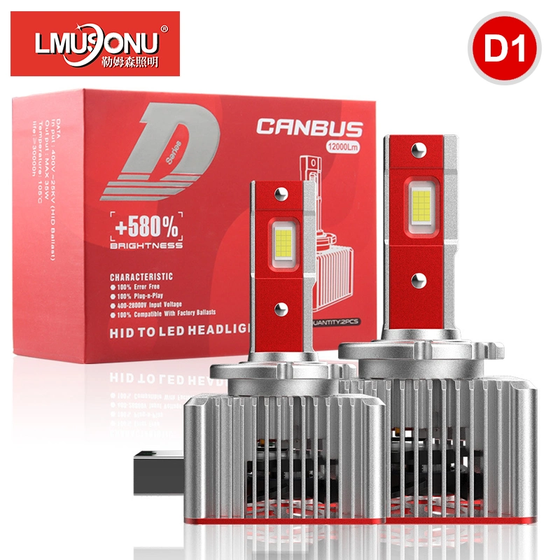 Lmusonu Canbus M30 LED Headlight 35W 12000lm HID to LED D1s D2s D3s D4s D5s D8s Pug and Play Connect Original HID Ballast