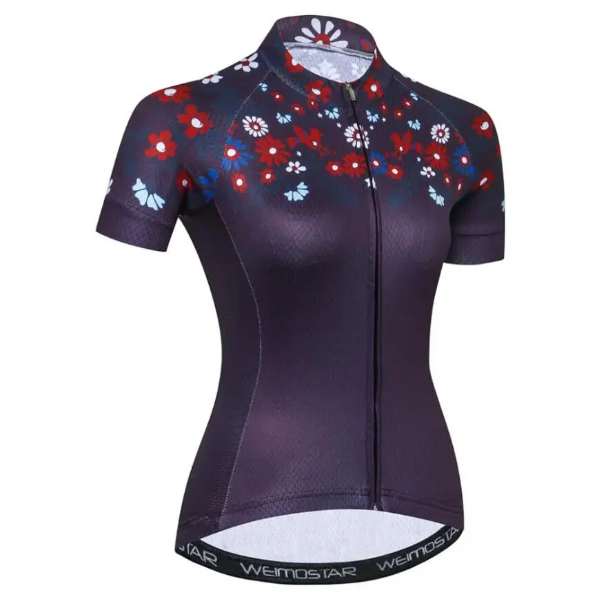 Ladies&prime; Cycling Jerseys, Breathable and Anti-Bacterial Features