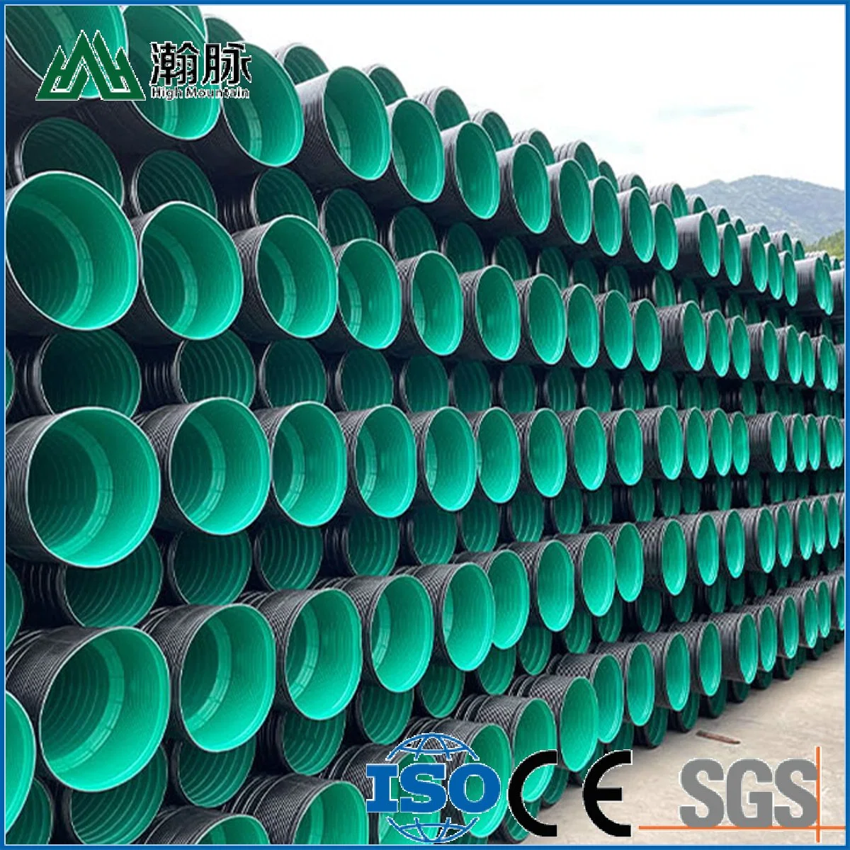 Corrugated Drain Pipe/Tube 200mm 300mm for Irrigation