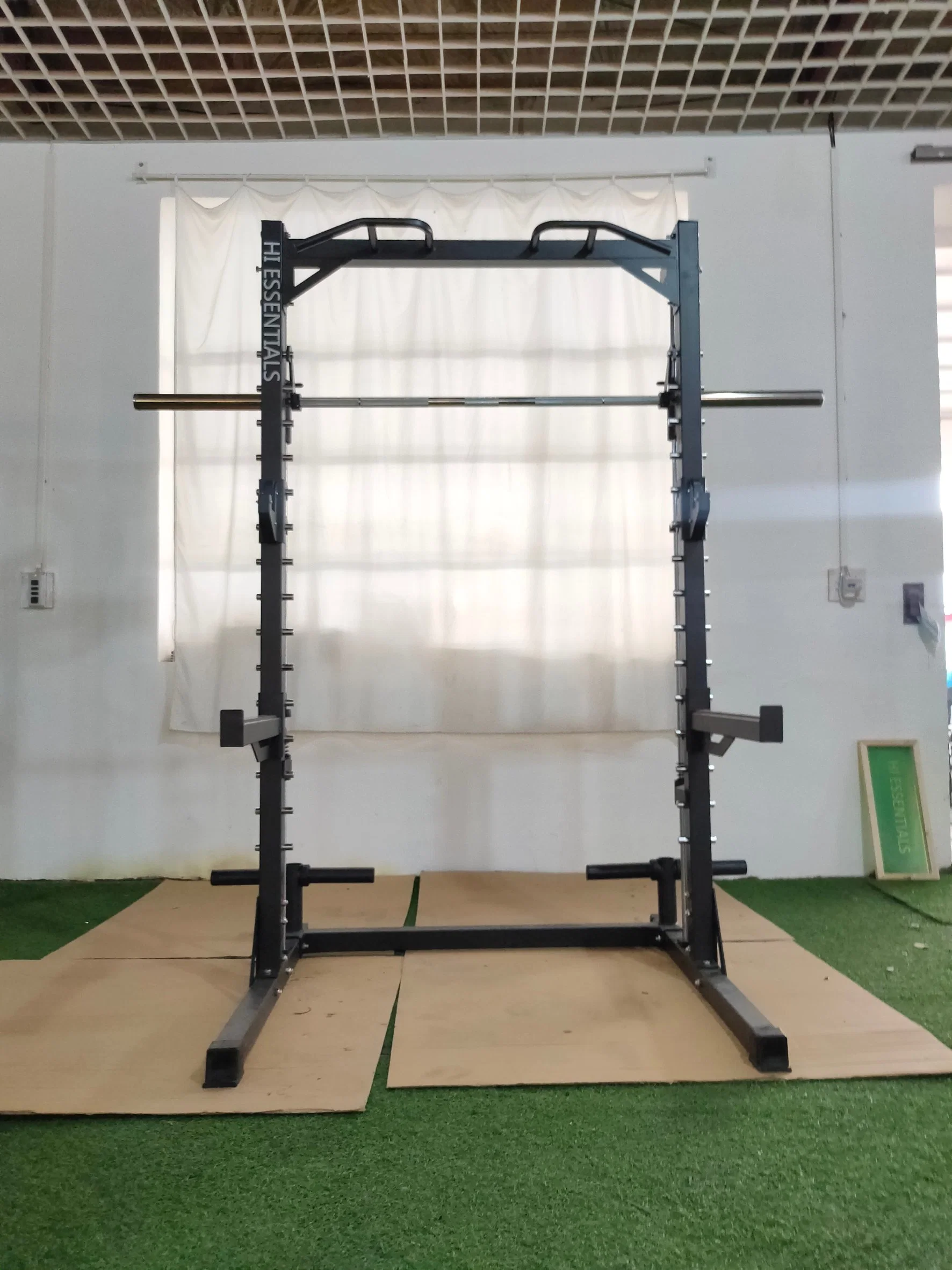 Smith medio rack de equipos de gimnasio alimentación entrenamiento cuerpo Smith máquina multifunción