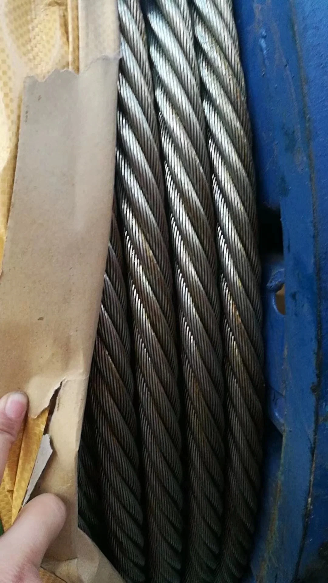 Galvanized Wire Rope 6X36ws+Iwrc 28mm, 6X36ws+FC DIN3064, Ungalvanized Wire Rope