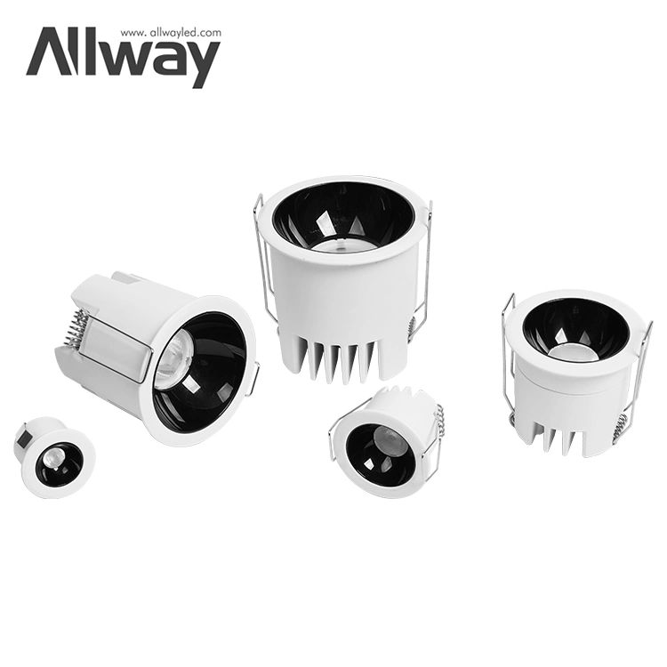 Allway High quality/High cost performance Free Samples 35mm 3W Cut-out Mini Spot Light Recessed LED Spot Light