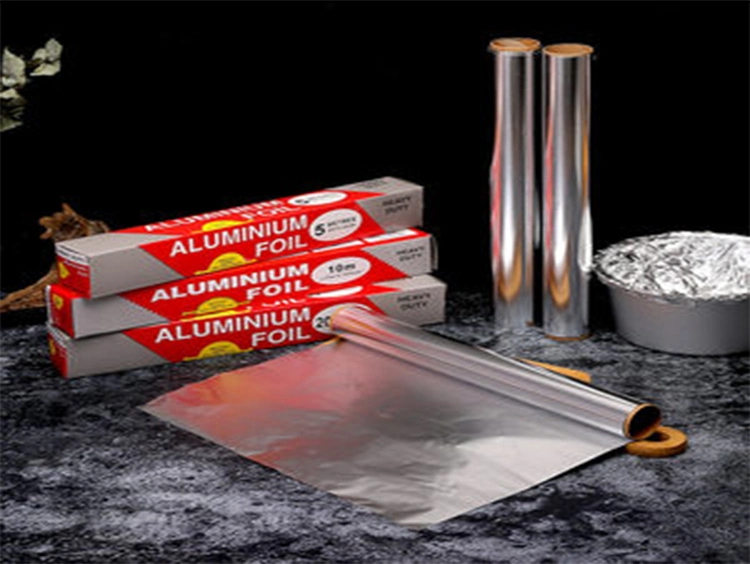 Lámina de aluminio para uso doméstico para grillar