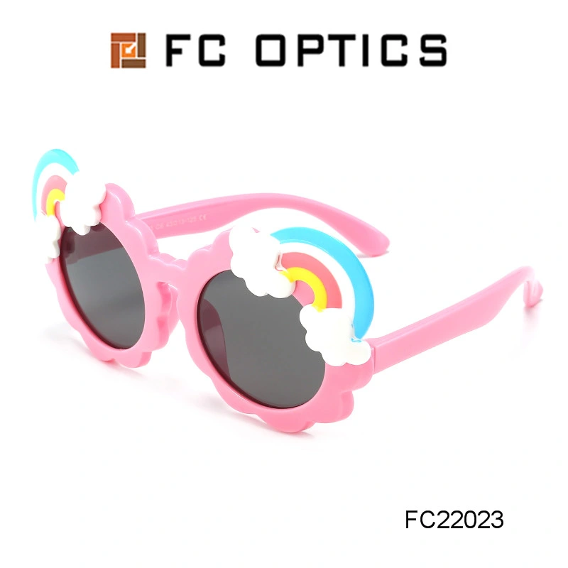 2020 Cute Rainbow Tpee Kids Fashion Sunglasses Polarized