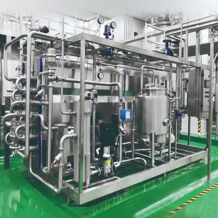 O PLC pleno controle automático com tela 1tph 2tph 3tph leite pasteurizado transformação