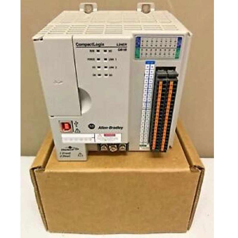 Brand-New Allen-Brad-Ley 1769-L24er-Qbfc1b-Compactlogix 5370-Controller-2 Ethernet/IP Ports-750kb Memory-24VDC Good-Price