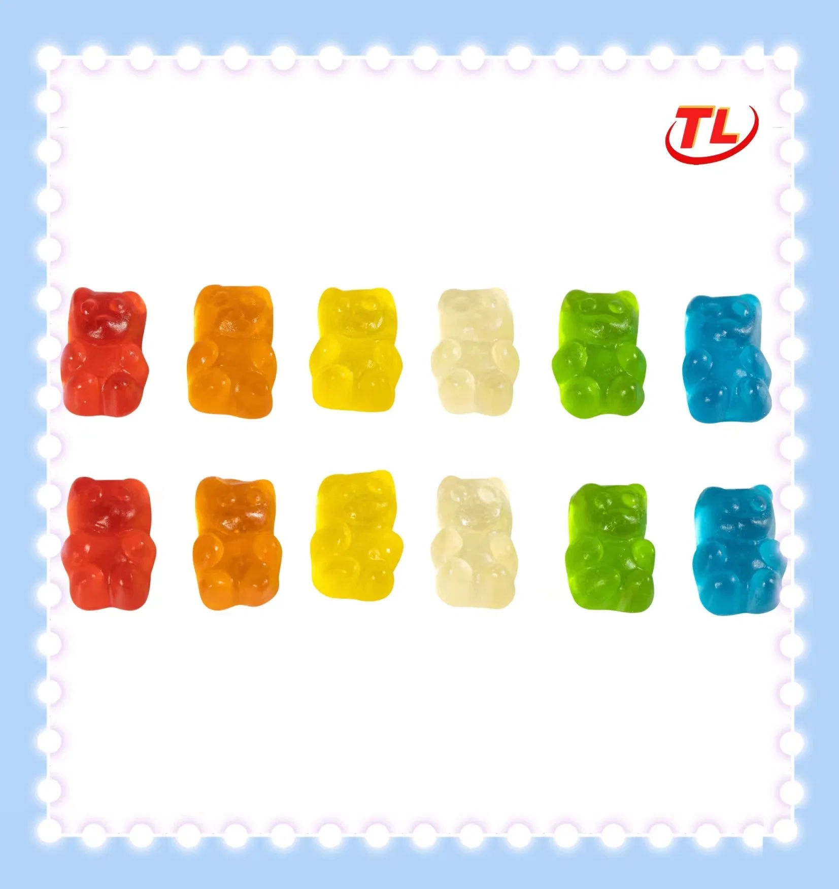 Oso en forma de fruta Jelly Gummy Candy de Gummy Vitamins Fabricantes