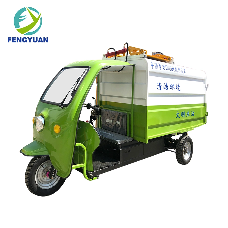 Fengyuan Waste Motorcycle Mini Electric Tricycle Garbage Dumper Truck