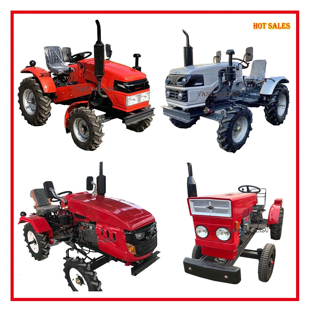 Lansu Good Quality 2 Wheels Drive Tractor Agricultural 12HP 15HP 18HP 20HP Mini Small Tractor