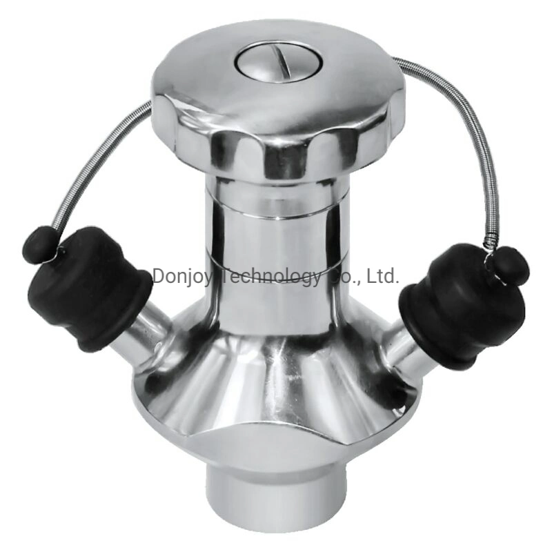 Donjoy Hygienic Stainless Steel Straight Sampling Valve with Handle