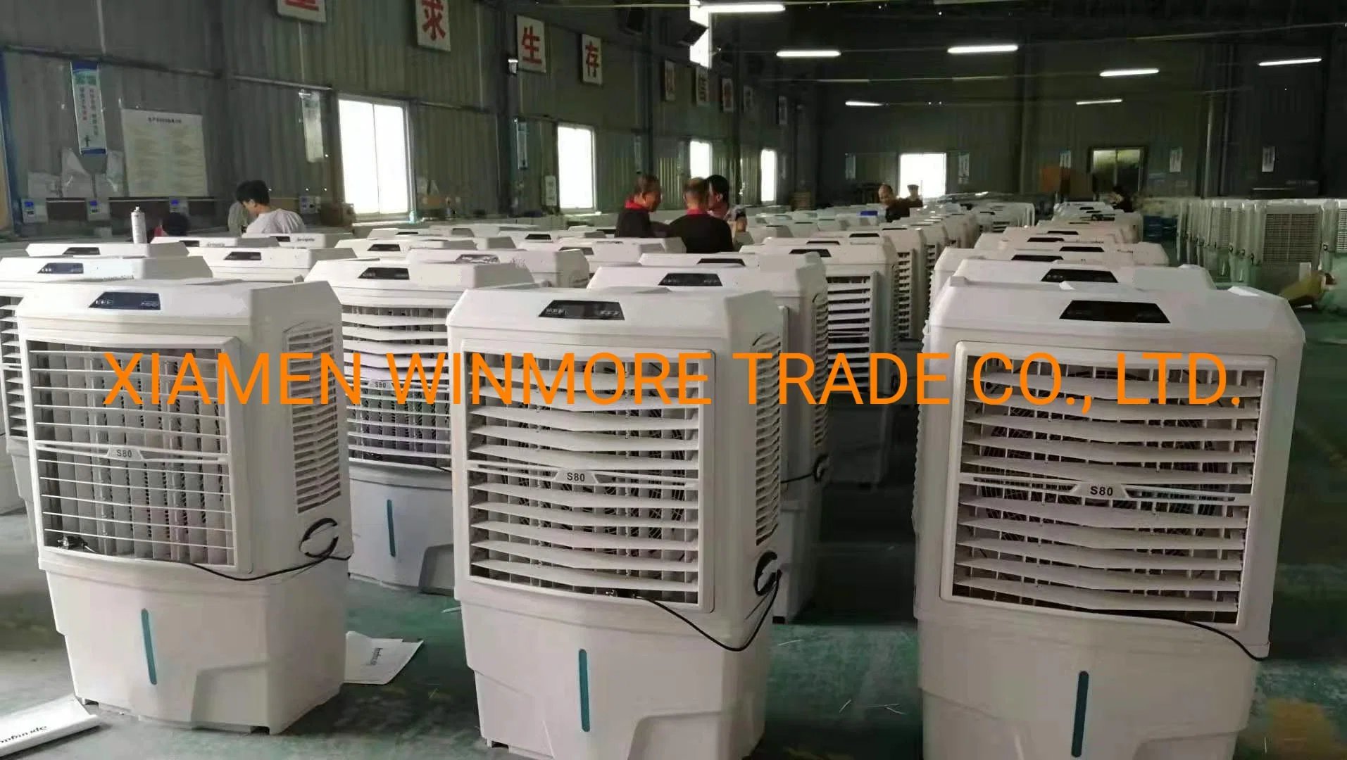 Eco-Friendly Water Air Cooler Movable Evaporative Air Conditioner