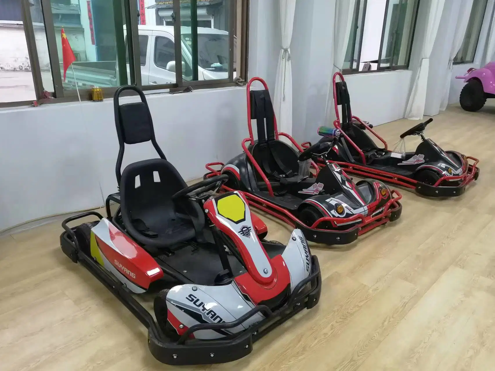 Niños Venta caliente eléctrica de Karting la recreación de karts con motor de cubo