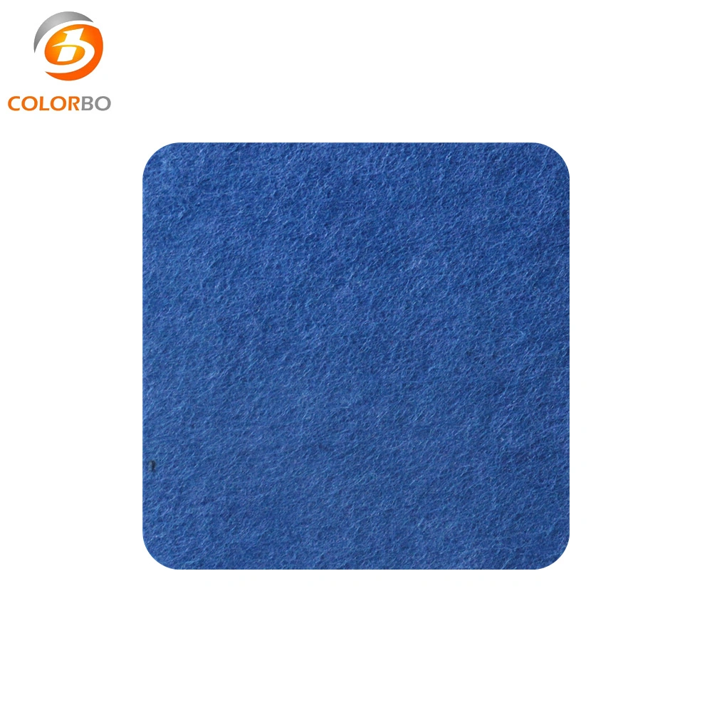 CBA08 Royal Blue Sound Absorption Class A Fire Retardant Interior Material Wall 12mm Panel