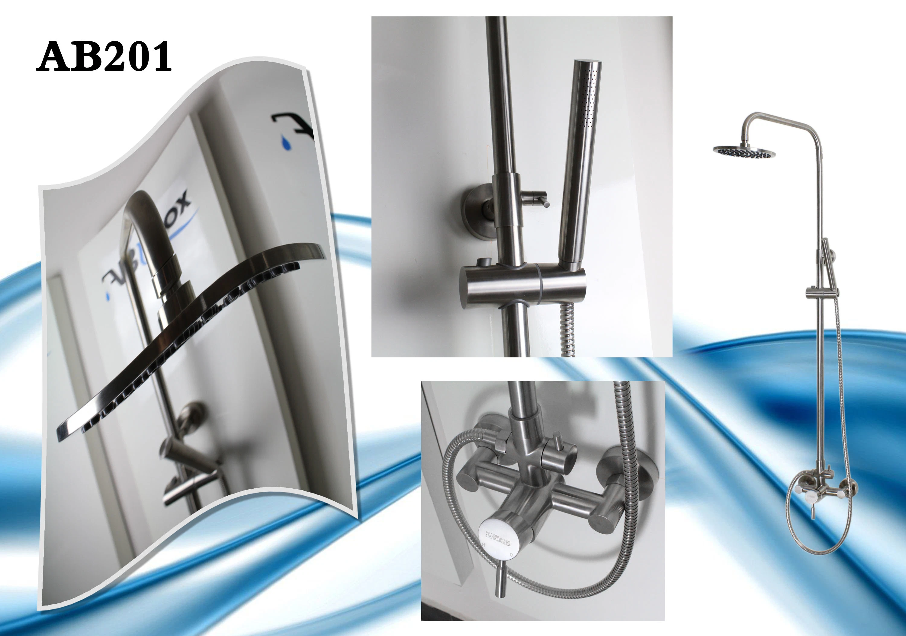 New Design Ablinox Sanitary Ware Shower Set Bathroom Accessories