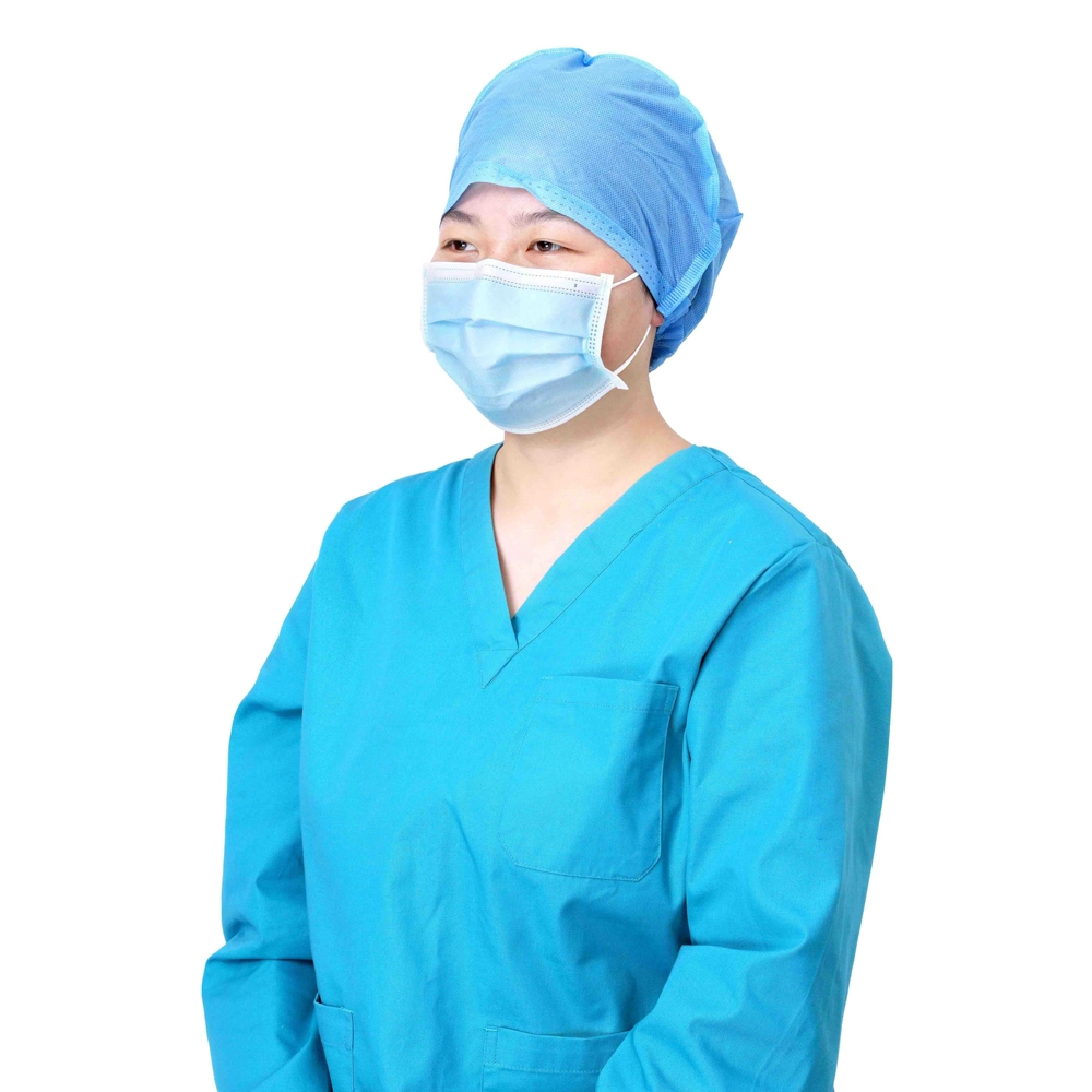 Disposable SMS+Non-Woven Doctor Cap with Back Ties/Earloop