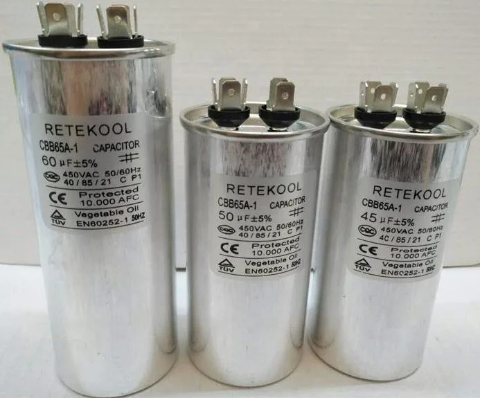 Air Conditioning Motor Running Stater Metallized Polypropylene Film Capacitor