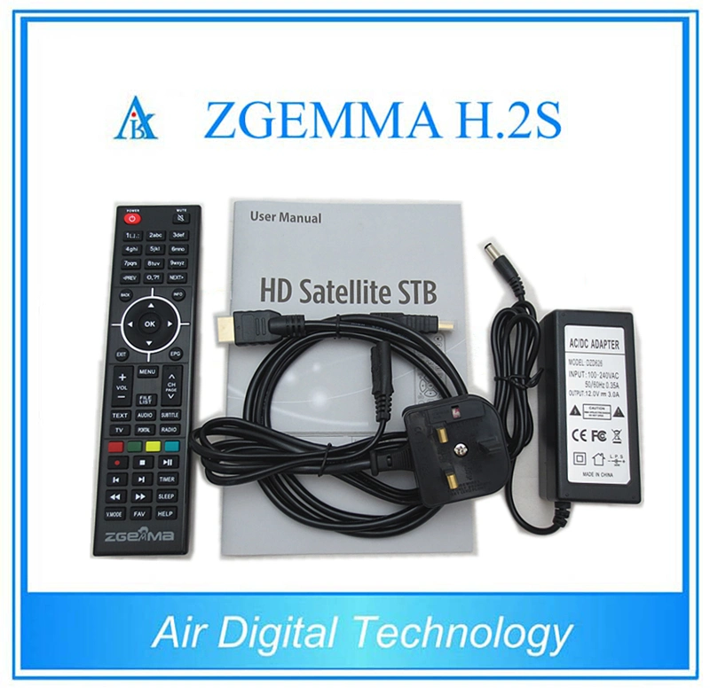 Zgemma H. 2s Linux Operating System Digital Satellite Receiver Two DVB-S2 Tuner