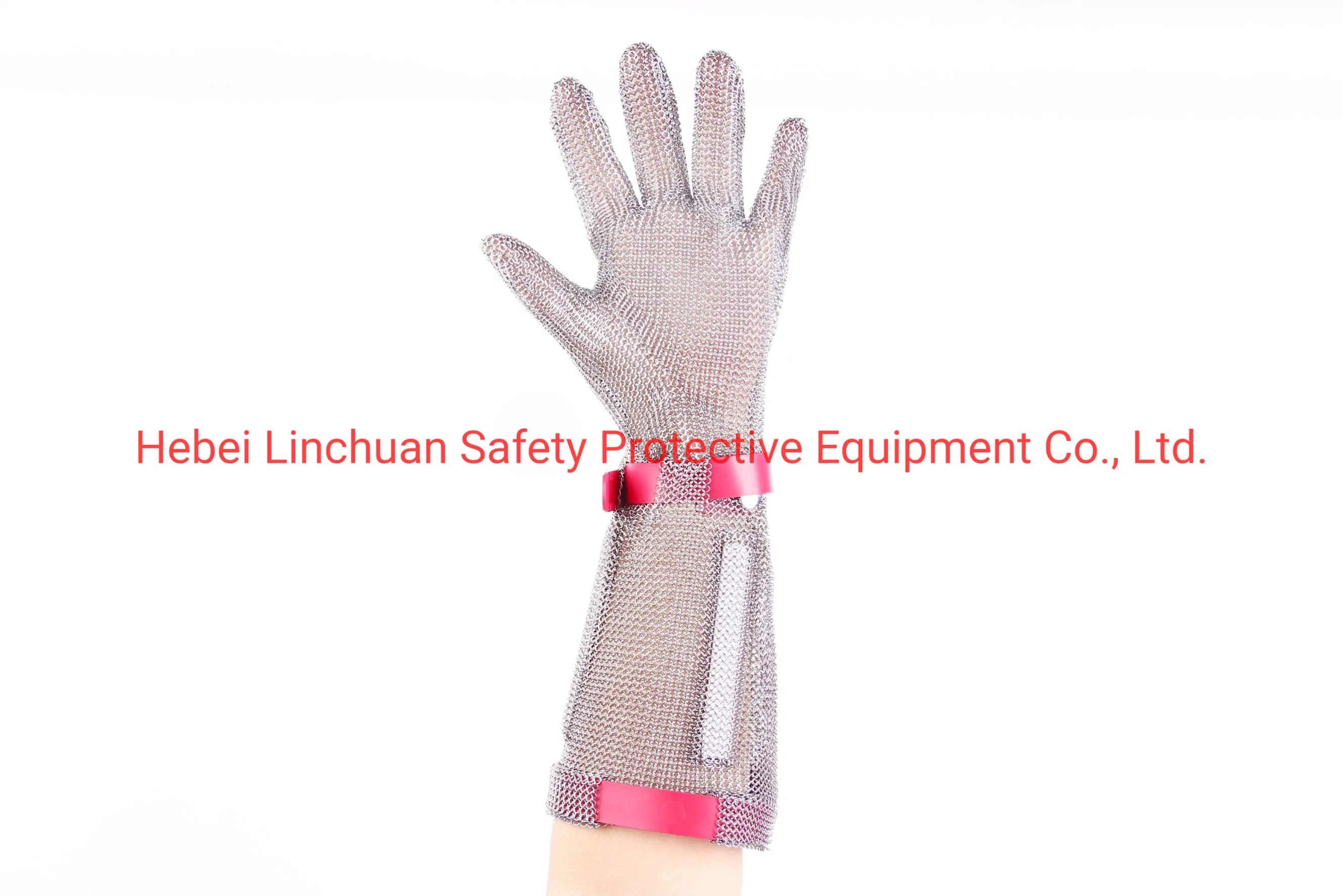 19cm Long Chainmail Glove/Metal Mesh Glove/Ring Mesh Stainless Steel Glove/Wire Butcher Resistant Stainless Steel Protection Gloves for Slaughterhouse Glove