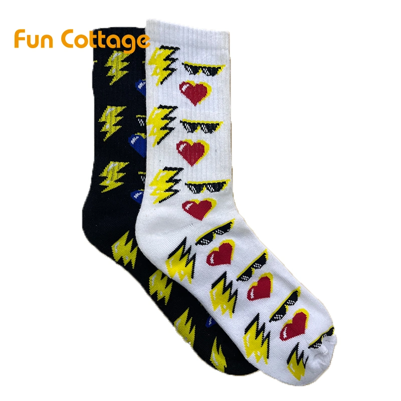 Men Cotton Socks Custom Logo Winter Wool Premium Heated Sublimation Gray Thick Men