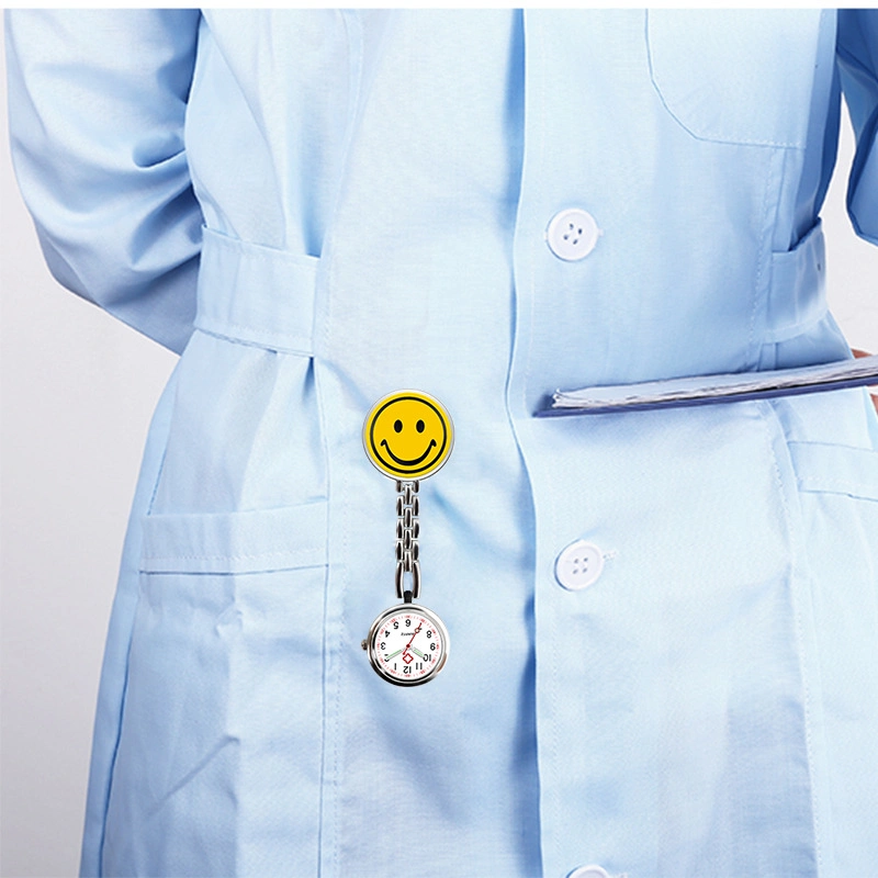 Nurse's Watch Wholesale/Supplier Medical and Nursing Use Pocket Watch Chest Watch Love Smiley Clip Luminous Exam Pocket Watch