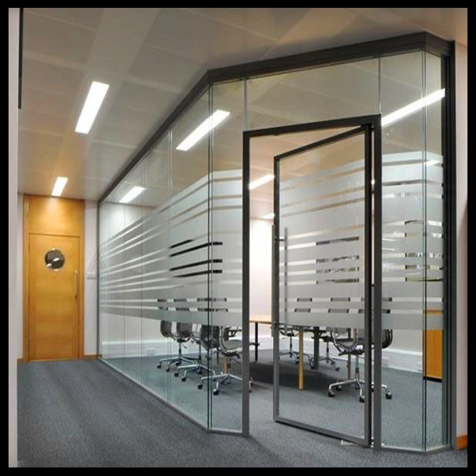 Fábrica Atacado Partition Glass Wall System moderno Insonorização mobiliário de escritório