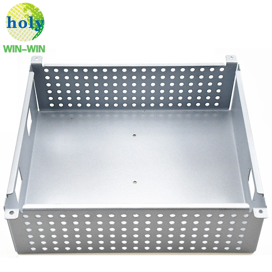 Electronics Aluminum Sheet Metal Process Laser Cuting Bending Stamping Bracket Case