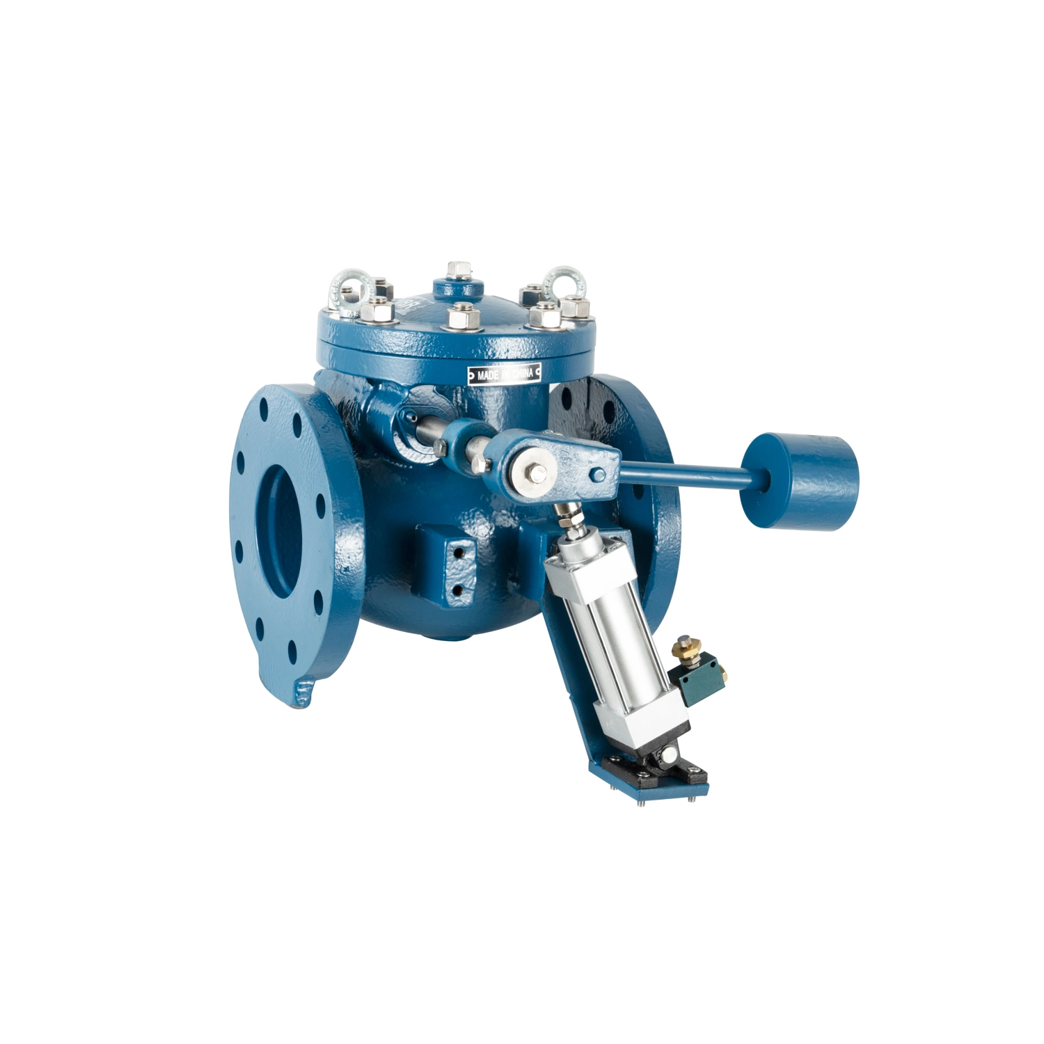 Swing Type Check Valve with Lever + Counterweight + Hydraulic Damping Cylinder