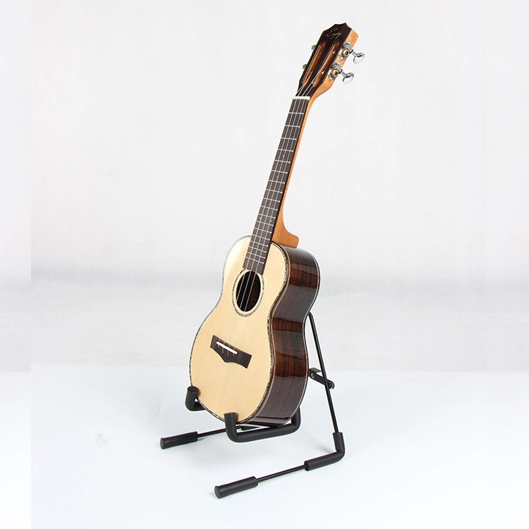 Kits de guitarra de cuerdas de guitarra portátil Stand Ukulele partes violín stand Stand Ukulele Metal plegable