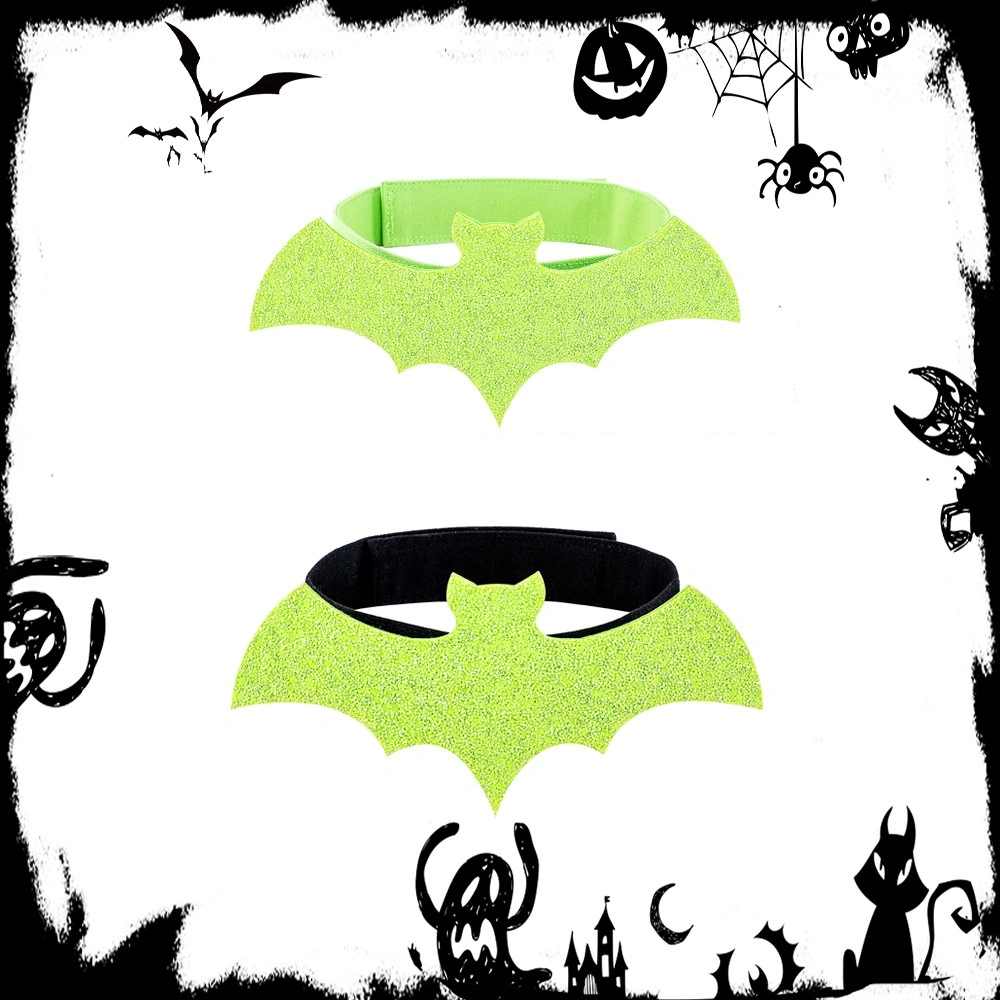 2022 Nuevos accesorios de moda Halloween Pet Bat Cat Collar Collar de perro