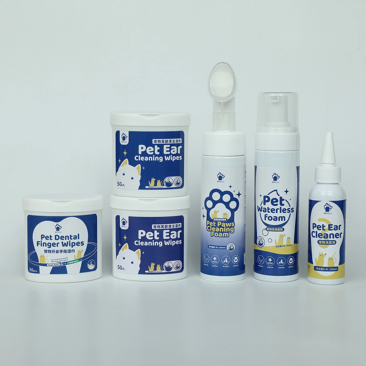 Limpieza espuma Pet Productos domésticos Limpieza serie Paw Foam Body Lavar los suministros para mascotas