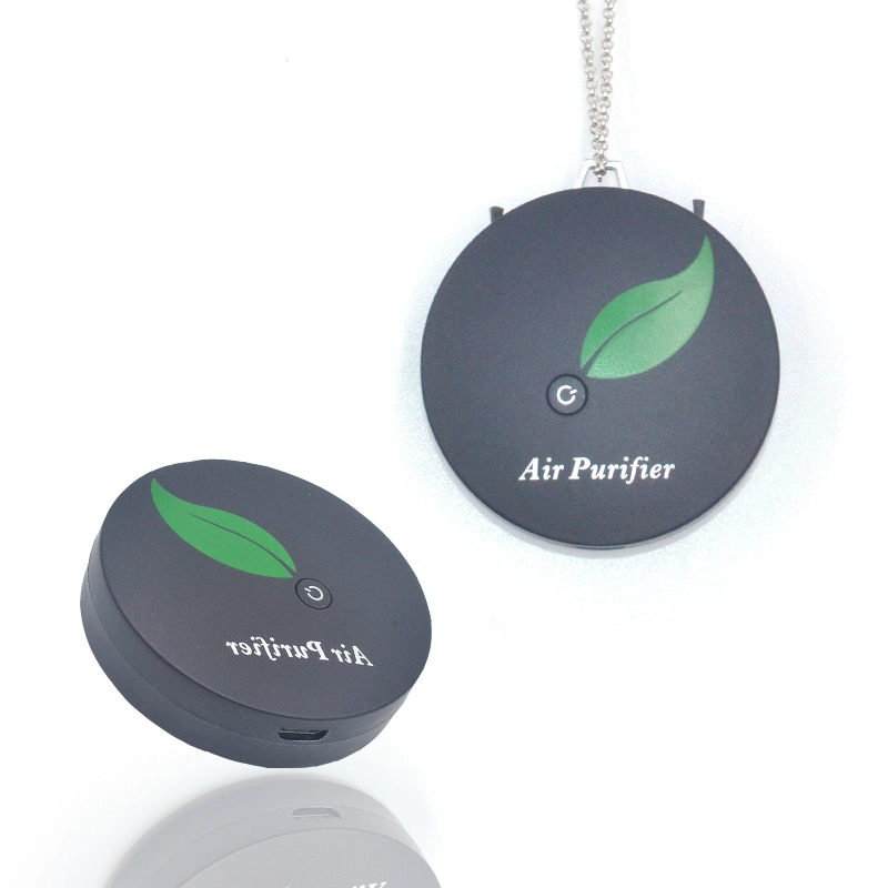 Air Purifier Necklace, USB Portable Air Filter Negative Ion Generator, Wearable Air Purifier Necklace for Eliminates Smoke