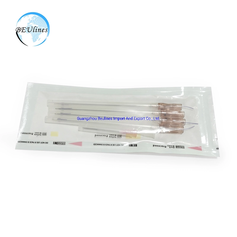 آمنة Micro cannula ذات الطرف الفظ الإبرة PDO PCL Plla cog مؤشرات الترابط