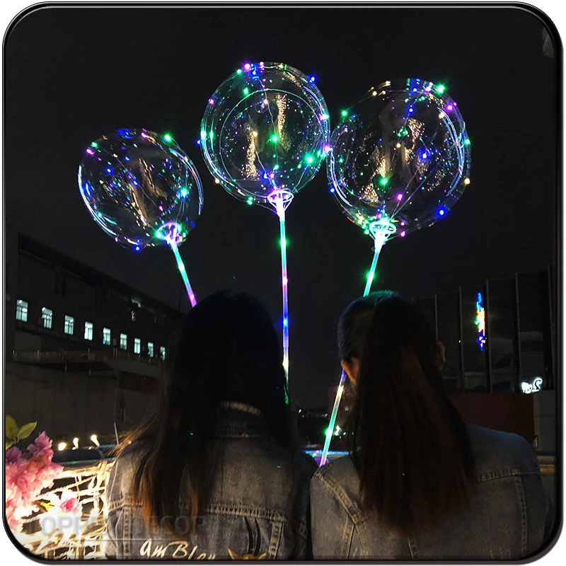 Toprex Valentine&prime; S LED Bobo Balloons with LED Fairy Lights