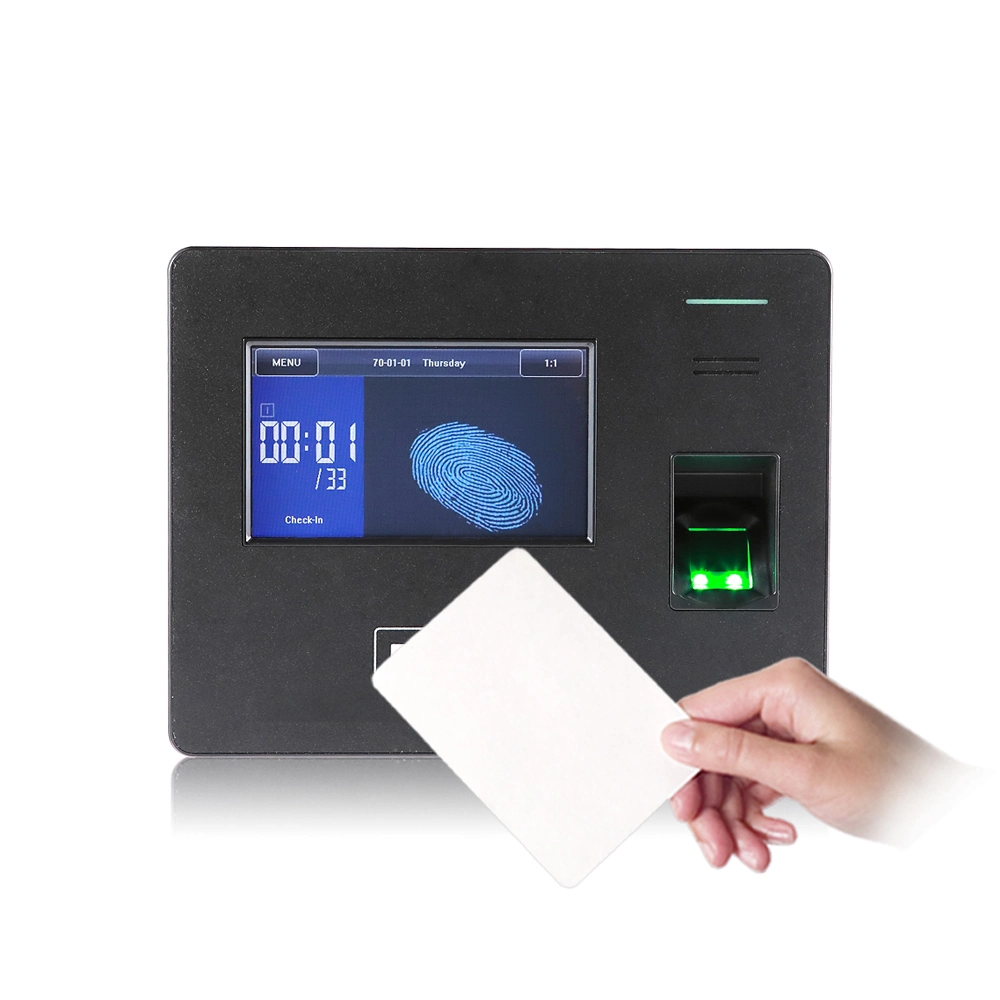 Touch Screen RFID Card Time Attendance System with 50000 Fingerprints Capacity