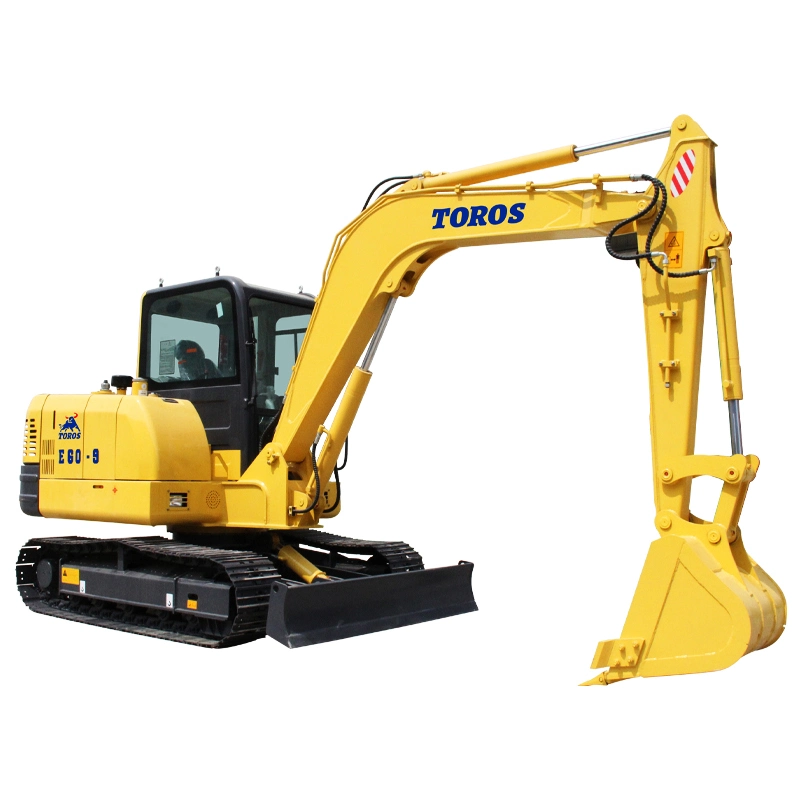 Air Conditioning Cabin Excavator 6t Toros Te60 Operating Weight 6000kgs Hot Sale