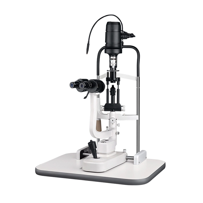 RS-4 China Equipo Oftalmológico Máquina de Examen Ocular Biomicroscopio Microscopio de Lámpara de Hendidura Óptica de 5 Pasos con Bombilla LED.